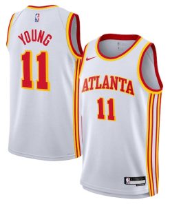 Trae Young Atlanta Hawks Nike Youth Swingman Jersey - Association Edition - White