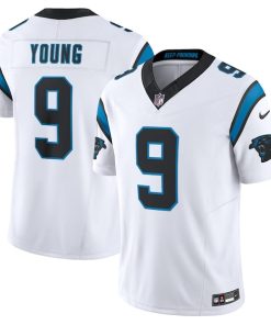 Alternative view of Bryce Young Carolina Panthers Nike  Vapor F.U.S.E. Limited Jersey - White/Blue