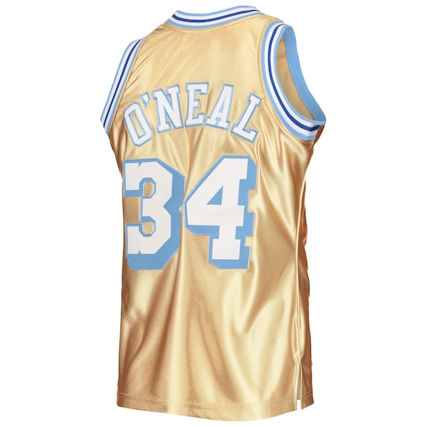 Shaquille O'Neal Los Angeles Lakers 75th Anniversary 1996/97 Hardwood Classics Swingman Jersey - Gold - Image 3