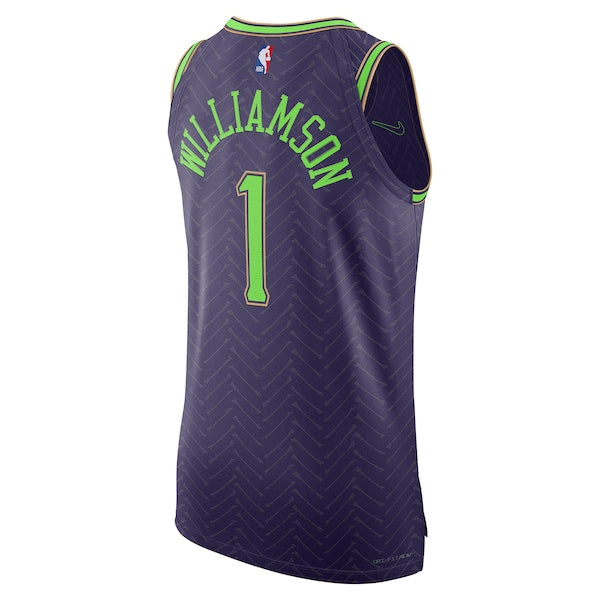 Zion Williamson New Orleans Pelicans Nike 2024/25 Authentic Player Jersey - City Edition - Purple - Image 3
