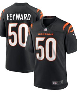Shaka Heyward Cincinnati Bengals Nike Team Game Jersey -  Black