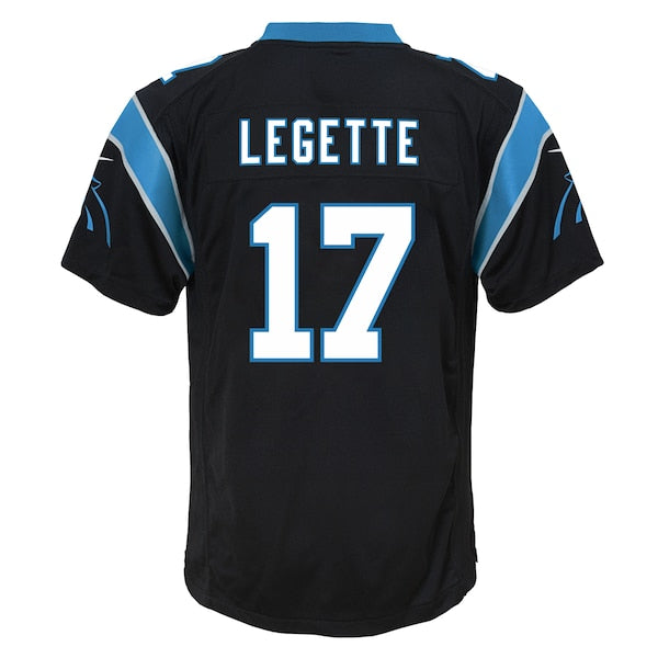 Xavier Legette Carolina Panthers Nike Youth Team Game Jersey - Black/Blue - Image 4