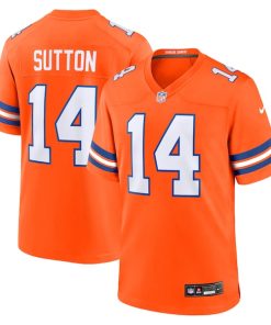 Courtland Sutton Denver Broncos Nike Mile High Collection 1977 Throwback Player Game Jersey - Orange