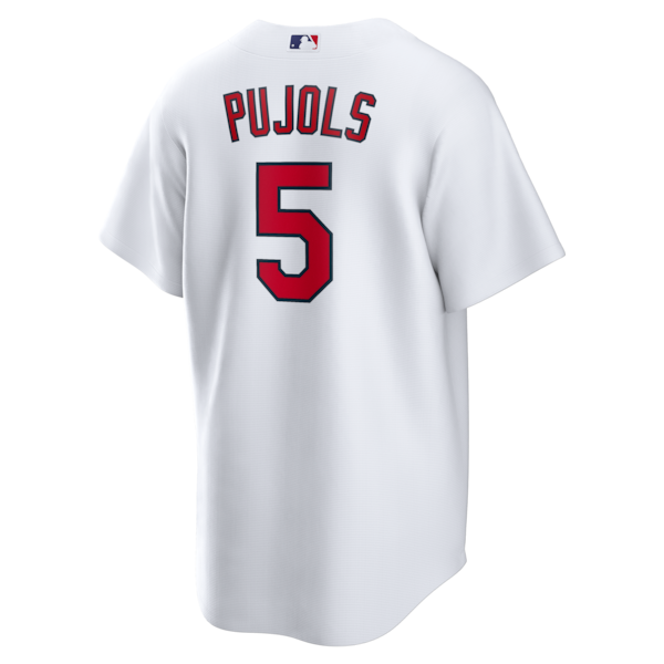 Albert Pujols St. Louis Cardinals Nike Home Retired Player Replica Jersey - White - Image 3