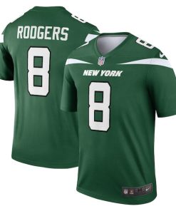 Alternative view of Aaron Rodgers New York Jets Nike Men's Legend Player Jersey - Gotham Green/Black/White