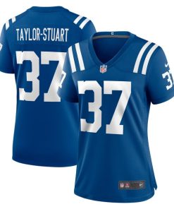Isaac Taylor-Stuart Indianapolis Colts Nike Women's Team Game Jersey -  Royal