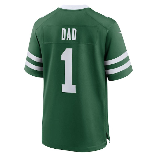 New York Jets Nike #1 Dad Game Jersey - Legacy Green - Image 3