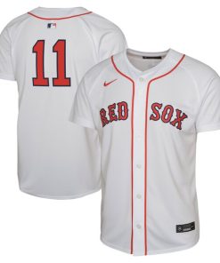 Alternative view of Rafael Devers Boston Red Sox Youth Limited Player Jersey - White/Red
