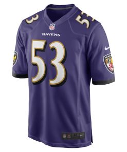 Alternative view of Kyle Van Noy Baltimore Ravens Nike Team Game Jersey -  Purple