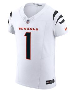 Alternative view of Ja'Marr Chase Cincinnati Bengals Nike  Vapor F.U.S.E. Elite Jersey - White