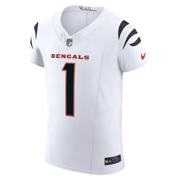 Ja'Marr Chase Cincinnati Bengals Nike Vapor F.U.S.E. Elite Jersey - White - Image 2