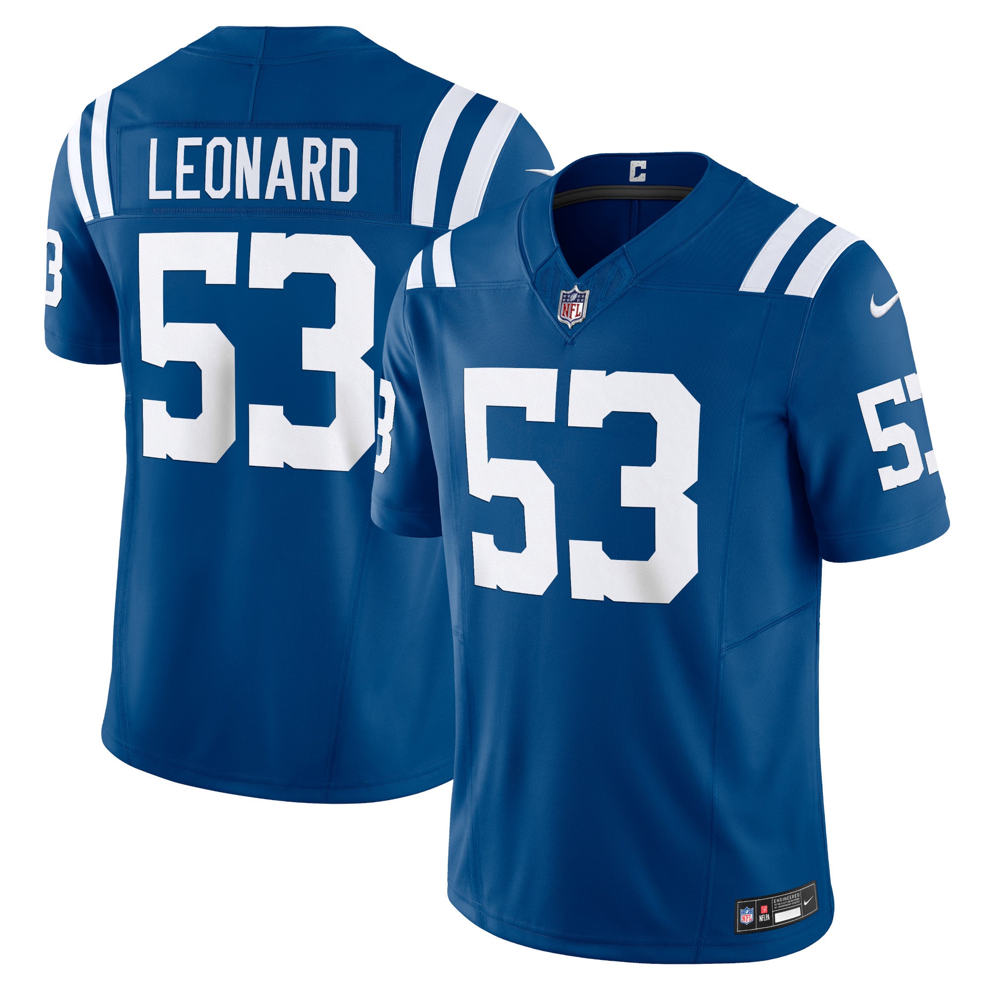Shaquille Leonard Indianapolis Colts Nike Vapor F.U.S.E. Limited Jersey - Blue/Royal/White - Image 7