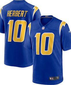 Justin Herbert Los Angeles Chargers Nike 2nd Alternate Game Jersey - Royal/Navy/White