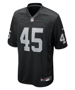 Alternative view of Devin White Las Vegas Raiders Nike Team Game Jersey -  Black
