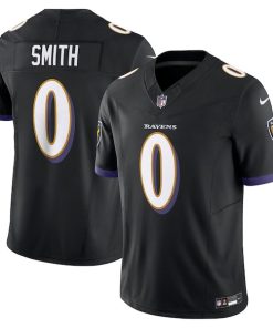 Alternative view of Roquan Smith Baltimore Ravens Nike Alternate Vapor F.U.S.E. Limited Jersey - Black/Purple
