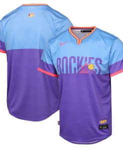 Colorado Rockies Nike Youth 2025 City Connect Limited Jersey - Purple/Light Blue