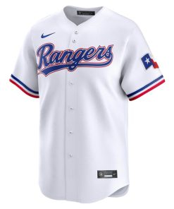 Alternative view of Taylor Hearn Texas Rangers Nike Home Limited Player Jersey - White