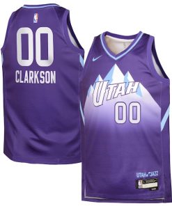 Jordan Clarkson Utah Jazz Nike Youth 2024/25 Swingman Player Jersey - City Edition - Purple