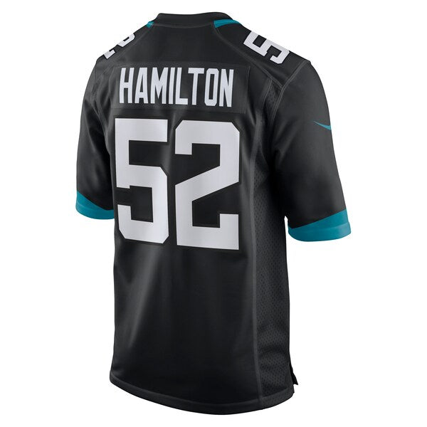DaVon Hamilton Jacksonville Jaguars Nike Game Jersey - Black - Image 3