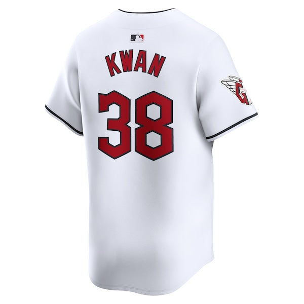 Steven Kwan Cleveland Guardians Nike Home Limited Player Jersey - White - Image 3