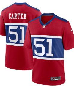 Abdul Carter New York Giants Nike First Round Pick Alternate Game Jersey - Red/White/Royal