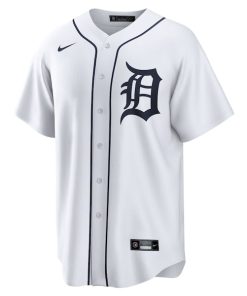 Alternative view of Javier Baez Detroit Tigers Nike Home Replica Player Jersey - White