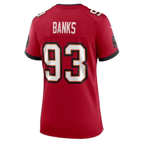 Eric Banks Tampa Bay Buccaneers Nike Women's Game Jersey - Red - Image 3