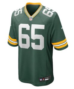 Alternative view of Aaron Banks Green Bay Packers Nike Team Game Jersey -  Green