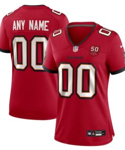 Tampa Bay Buccaneers Nike Women's 50th Season Custom Game Jersey - Red/White
