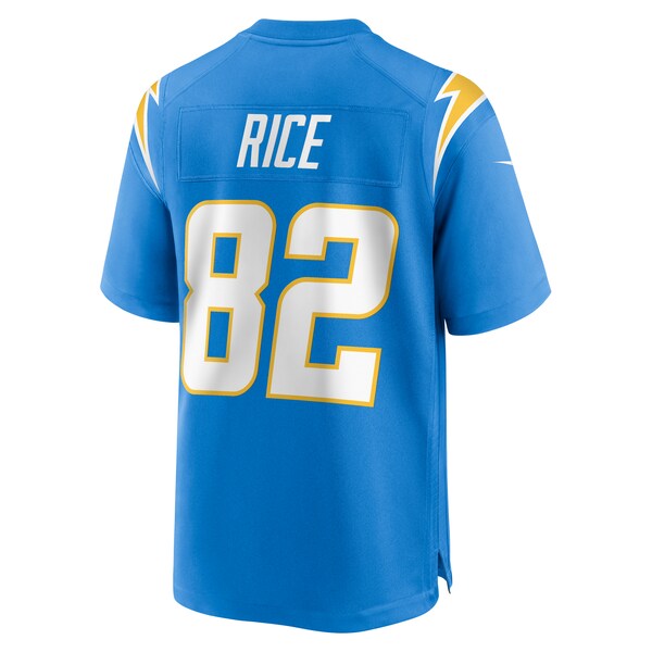 Brenden Rice Los Angeles Chargers Nike Team Game Jersey - Powder Blue - Image 4