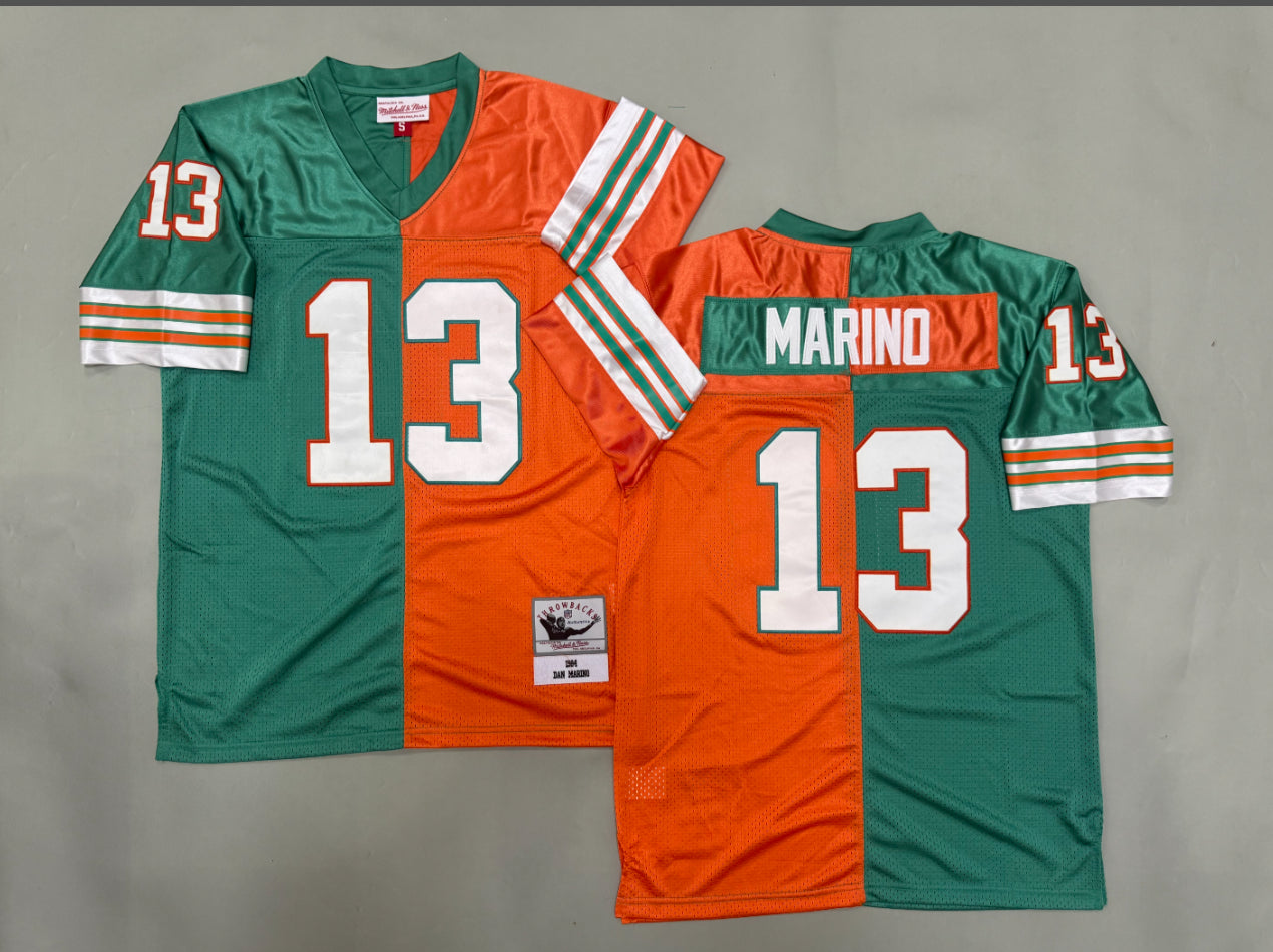 Dan Marino Miami Dolphins Authentic Split Throwback Retired Player Jersey