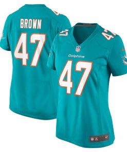 Cam Brown Miami Dolphins Nike Women's  Game Jersey -  Aqua