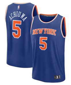 Precious Achiuwa New York Knicks  Fast Break Replica Player Jersey - Icon Edition - Blue