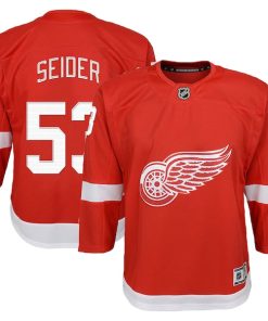 Moritz Seider Detroit Red Wings Youth 2022/23 Premier Player Jersey - Red