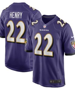 Derrick Henry Baltimore Ravens Nike Game Player Jersey - Purple