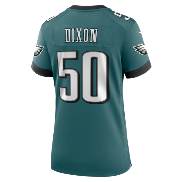 Lance Dixon Philadelphia Eagles Nike Women's Team Game Jersey - Midnight Green - Image 5
