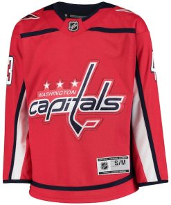 Alternative view of Tom Wilson Washington Capitals Youth Home Premier Player Jersey - Red