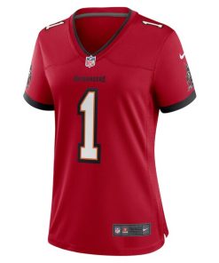 Alternative view of Number 1 Bride Tampa Bay Buccaneers Nike Women's Game Jersey - Red