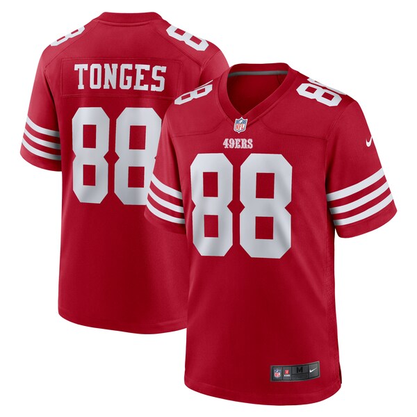 Jake Tonges San Francisco 49ers Nike Team Game Jersey - Scarlet