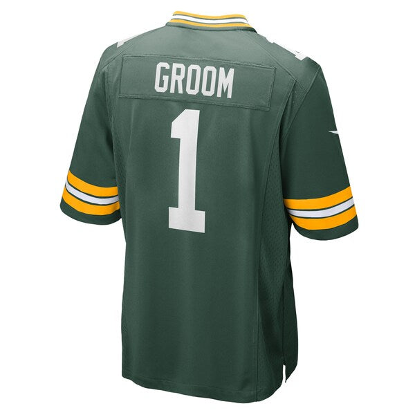 Number 1 Groom Green Bay Packers Nike Game Jersey - Green - Image 3