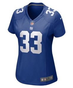 Alternative view of Aaron Robinson New York Giants Nike Women's Game Player Jersey - Royal