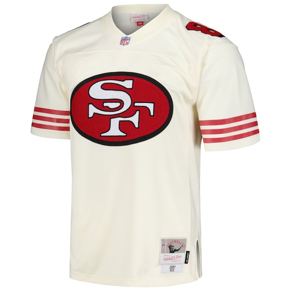Jerry Rice San Francisco 49ers Chainstitch Legacy Jersey - Cream - Image 3