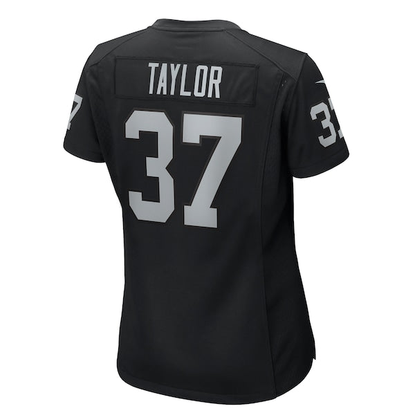 Trey Taylor Las Vegas Raiders Nike Women's Game Jersey - Black - Image 3