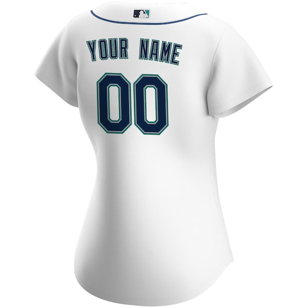 Seattle Mariners Nike Women's Home Replica Custom Jersey - White - Image 3