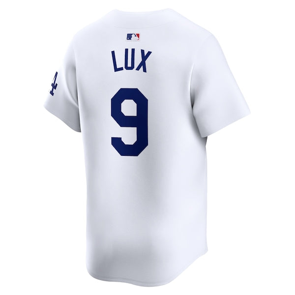 Gavin Lux Los Angeles Dodgers Nike Home Limited Player Jersey - White - Image 3