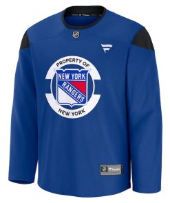 Alternative view of New York Rangers  Team Practice Jersey - Blue