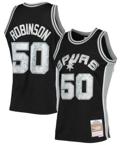 David Robinson San Antonio Spurs 1998/99 Hardwood Classics NBA 75th Anniversary Diamond Swingman Jersey - Black