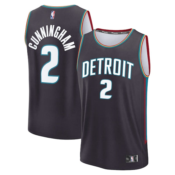 Cade Cunningham Detroit Pistons Youth 2025/26 City Edition Fast Break Jersey - Gray