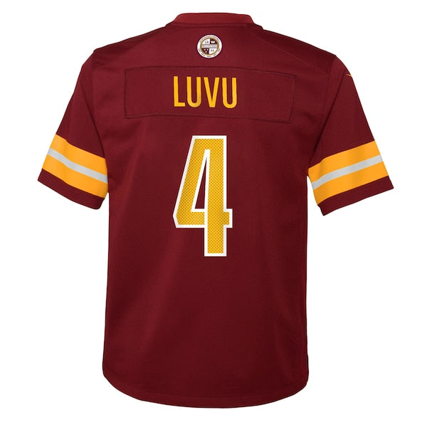 Frankie Luvu Washington Commanders Nike Youth Team Game Jersey - Burgundy - Image 3