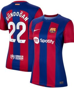 Ilkay G¨¹ndogan Barcelona Nike Women's 2023/24 Home Stadium Replica Player Jersey - Royal